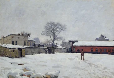 Under Snow: The Farmyard at Marly-le-Roi, 1876